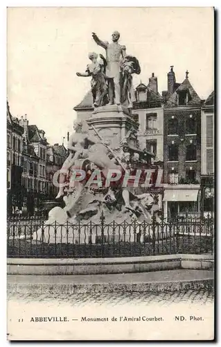 Cartes postales Abbeville Monument de l&#39amiral Courbet