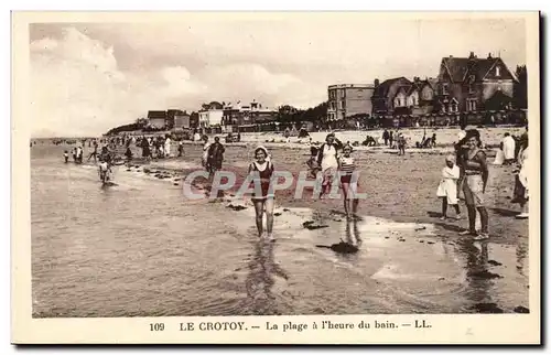 Cartes postales Le Crotoy La plage a l'heure du bain