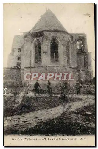 Cartes postales Rouchoir L'eglise apres le bombardement