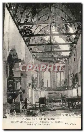 Cartes postales Bouchoir Interieur de l'eglise