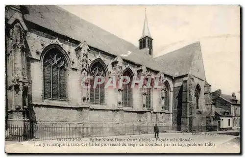 Ansichtskarte AK Doullens Eglise Notre Dame Facade meridionale