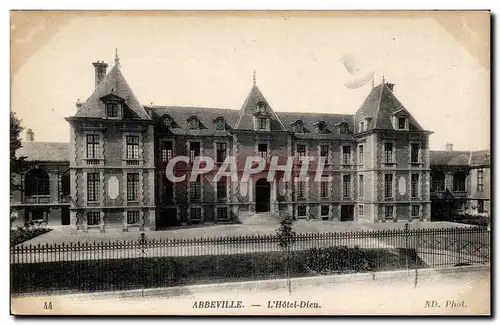 Cartes postales Abbeville L&#39hotel dieu