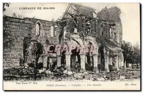 Cartes postales Frise L'eglise