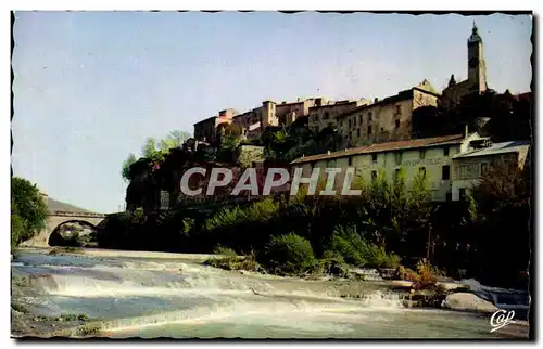 Cartes postales moderne Vaison la Romaine Le pont romain L'ouveze La vieille ville et le beffroi