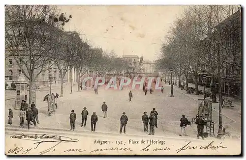 Cartes postales Avignon Place de l'horloge