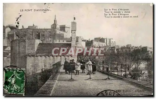 Cartes postales Avignon Le pont