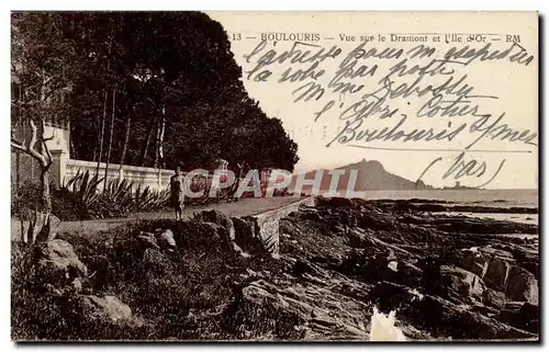 Cartes postales Boulouris Vue sur le Dramont et l&#39ile d&#39or