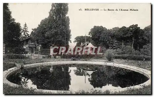 Cartes postales Bellevue Le bassin de l'avenue Melanie