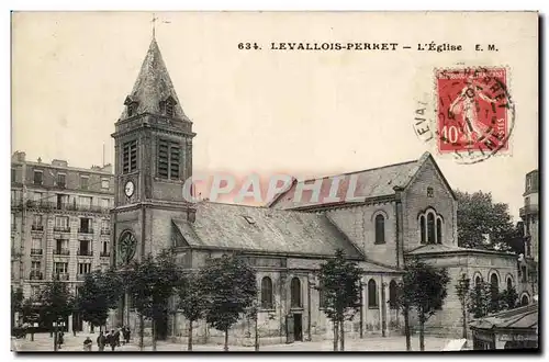 Cartes postales Levallois Perret L'eglise