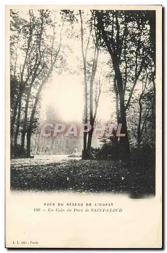 Ansichtskarte AK Un coin du parc de Saint Cloud