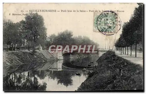 Cartes postales Neuilly sur Seine Petit bras de la Seine Pont de la Jatte Pont Bineau