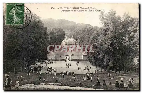 Ansichtskarte AK Parc de Saint Cloud Perspective de l&#39allee du fer a cheval