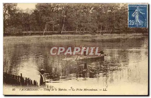 Cartes postales Vaucresson Etang de la marche La peche miraculeuse