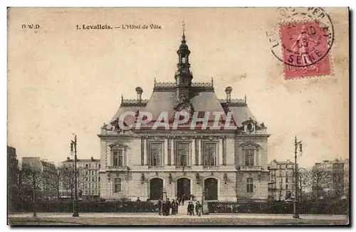 Cartes postales Levallois Perret L&#39hotel de ville