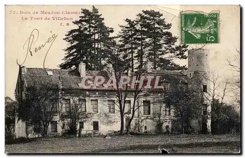 Cartes postales Bois de Meudon Clamart La tour de Villebon