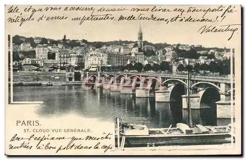 Cartes postales Paris Saint Cloud Vue generale