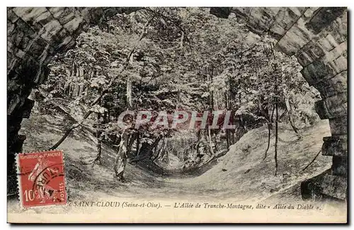 Cartes postales Saint Cloud L&#39allee de Tranche Montagne dite Allee du diable