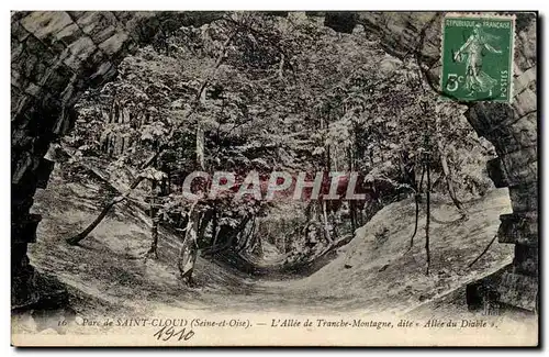 Cartes postales Saint Cloud L&#39allee de Tranche Montagne dite Allee du diable