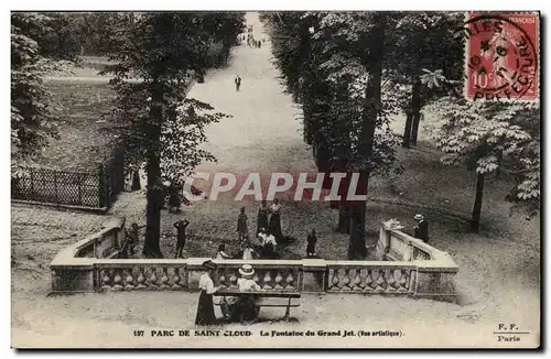 Ansichtskarte AK Saint Cloud Le parc La fontaine du grand jet