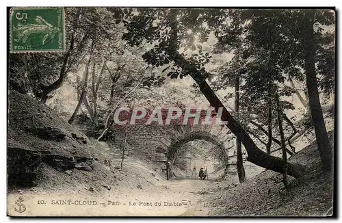 Cartes postales Saint Cloud Parc Le pont du diable