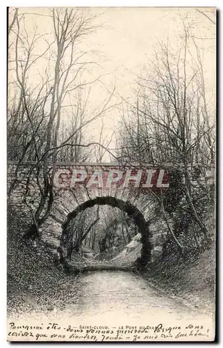 Cartes postales Saint Cloud Parc Le pont du diable