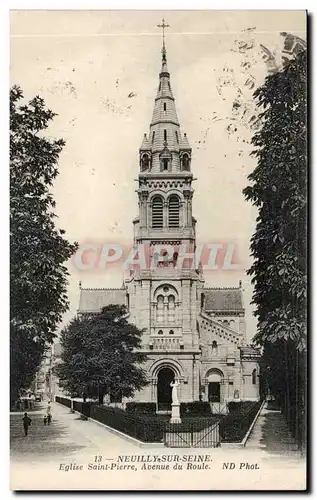 Cartes postales Neuilly sur Seine Eglise Saint Pierre Avenue du roule