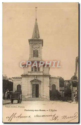 Cartes postales Fontenay aux roses l'eglise Coiffeur