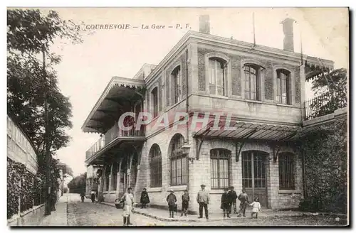 Cartes postales Courbevoie La gare