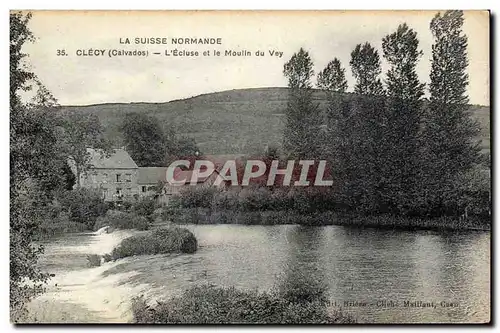 Cartes postales Clecy L&#39ecluse et le moulin de Vey