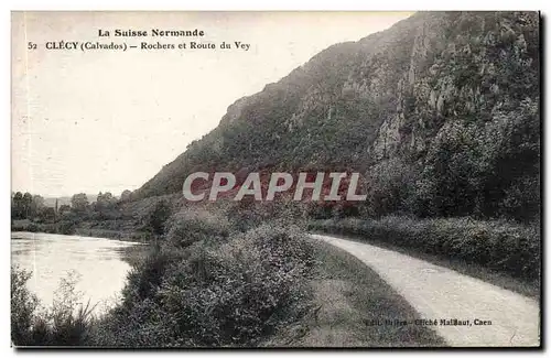 Cartes postales Clecy Rochers et route du Vey