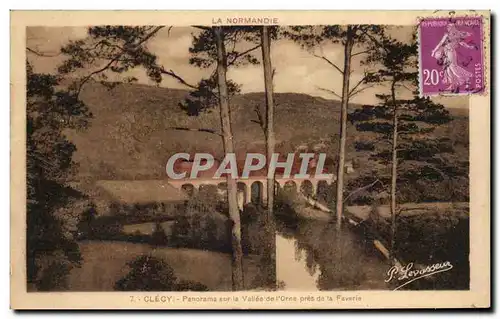 Ansichtskarte AK Clecy Panorama de la vallee de l&#39Orne pres de la Faverie