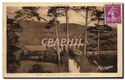 Cartes postales Clecy Panorama de la vallee de l&#39Orne pres de la Faverie