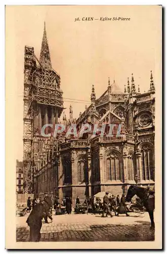 Ansichtskarte AK Caen Eglise Saint Pierre (animee)