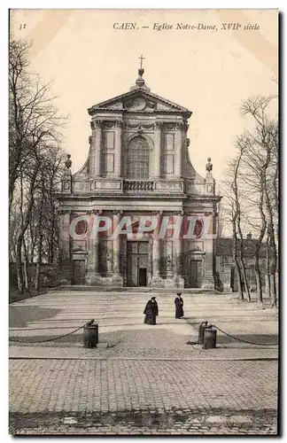 Ansichtskarte AK Caen Eglise Notre Dame