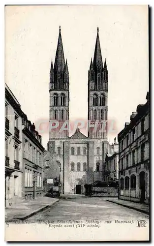 Ansichtskarte AK Caen Eglise Saint Etienne (abbaye aux hommes) Facade Ouest