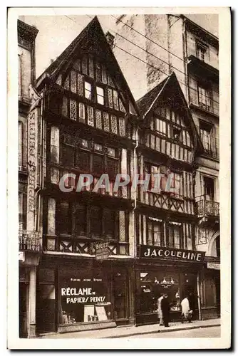 Ansichtskarte AK Caen Maisons du 15eme rue Saint Pierre