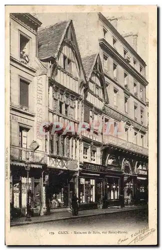 Cartes postales Caen Maisons de bis rue Saint Pierre