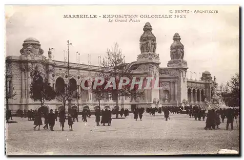 Cartes postales Marseille Exposition coloniale 1922 Le grand palais