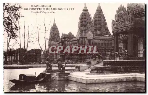 Cartes postales Marseille Exposition coloniale 1922 Temple d&#39Angkor Vat