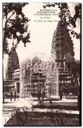 Cartes postales Marseille Exposition coloniale 1922 la voliere du palais de l&#39Indochine