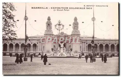 Cartes postales Marseille Exposition coloniale 1922 Le Grand palais