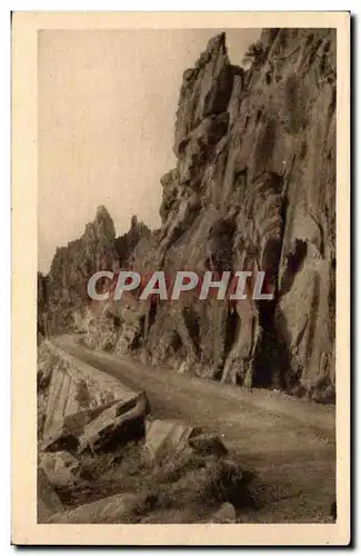 Ansichtskarte AK Corse Corsica Calanches de Piana Pics et aiguilles dominant la grand route