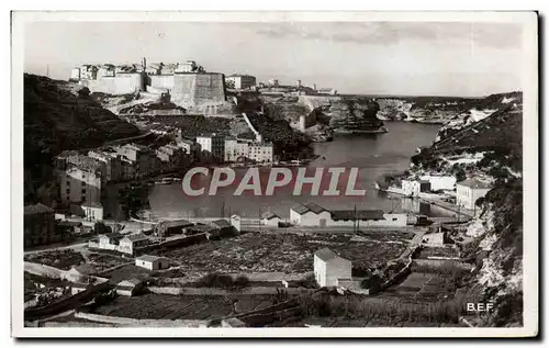 Cartes postales Corse Corsica Bonifacio La marine et la haute ville