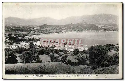 Corse - Corsica - Ajaccio - Panorama sur la Ville et le fond du Golfe - Ansichtskarte AK