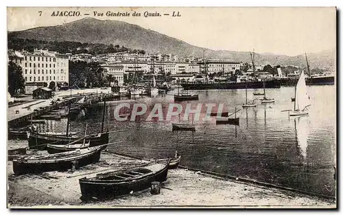 Corse - Corsica - Ajaccio - Vue Generale des Quias - Ansichtskarte AK