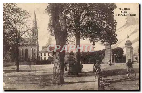 Dijon - Eglise et Porte Saint Pierre - Velo - Bicycle - Ansichtskarte AK - Ansichtskarte AK