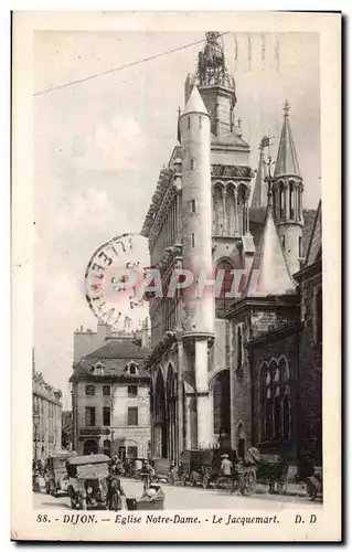 Dijon - Eglise Notre Dame - automobile - Cartes postales