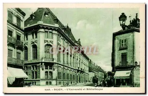 Dijon - L&#39Universite et Bibliotheque Library - Ansichtskarte AK