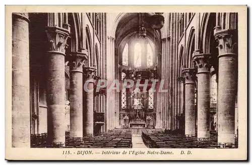 Dijon - Interieur de l&#39Eglise Notre Dame - Cartes postales