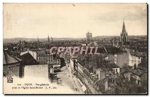 Dijon - Vue Generale pris de l&#39Eglise Saint Michel - Cartes postales